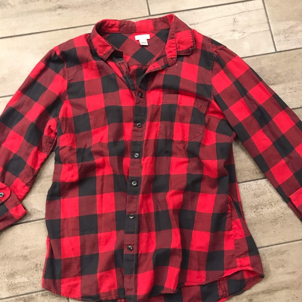 JCrew Flannel Button Up